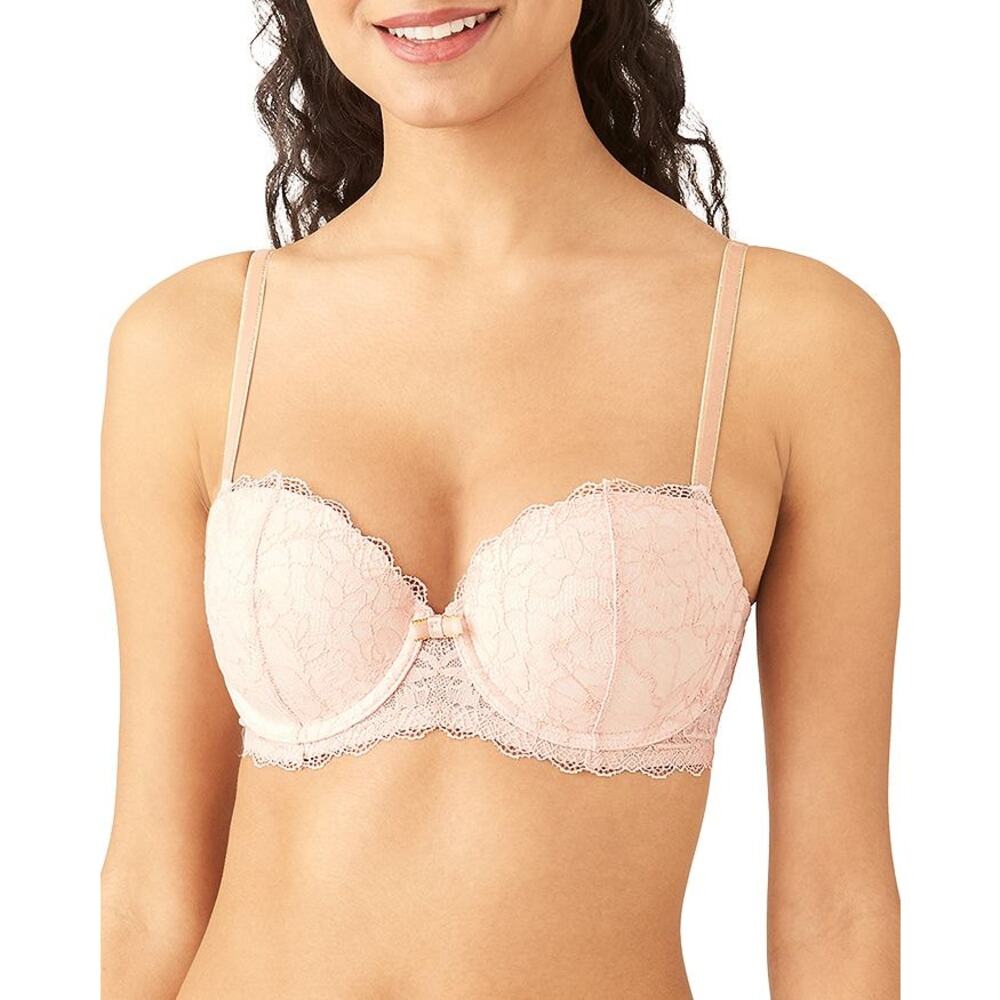 B.tempt'd NEW Wacoal Lace Encounter Contour T-Shirt Bra Lightly Padded Pink 36C